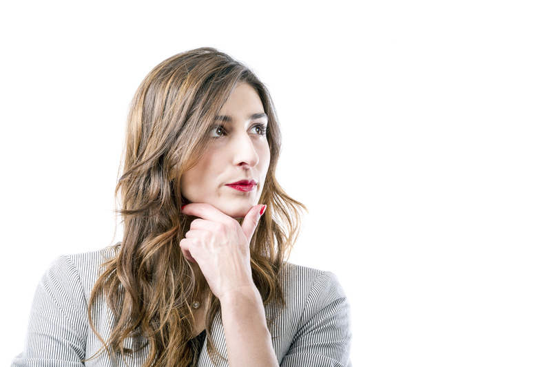 Female thinking about endometriosis