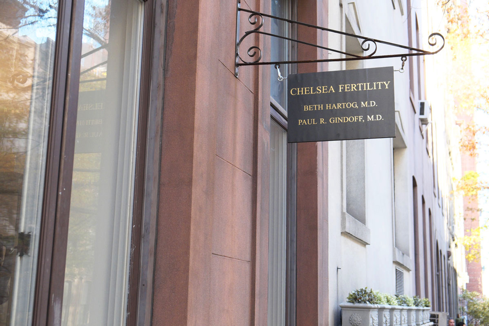 Chelsea Fertility NYC office signage